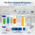 thumbnail image 4 of Express Water 5 Stage Under Sink Reverse Osmosis Water Filtration System 50 GPD RO Membrane Filter Modern Chrome Faucet Ultra Safe Residential Home Drinking Water Purification - extra set of 4, 4 of 6