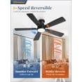 thumbnail image 4 of Ventilador de Techo Fanbulous 117 cm con Control Remoto, LED 20W, 6 Velocidades, Negro, 4 of 9