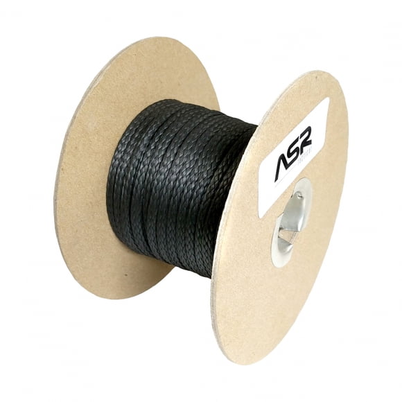 ASR Outdoor Corde de Survie Composite Technora 600lb Résistance à la Rupture 500 Pieds Noir