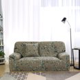 thumbnail image 2 of 1 2 3 4 Seater Sofa Covers Couch Slipcover Stretch Elastic Settee  #E Sof?-4 plazas 92 "x122" Unique Bargains Sofá Protectora, 2 of 8