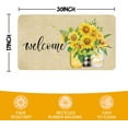 thumbnail image 3 of Summer Door Mat,Sunflower Yellow Indoor Outdoor Non-Slip Summer Doormat,Entryway Front Porch Summer Welcome Door Mats for Entrance Decor 30'''' x 17'''', 3 of 6
