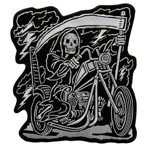 Hot Leathers 9 x 11 in. Reaper Rider Patch - Multi Color