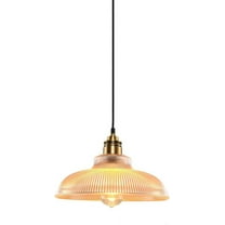 Rustic Amber Glass Pendant Lighting for Dining Room, Modern Farmhouse Pendant Lamp, Retro American Style Pendant Light Fixture, Vintage Simple Pendant Light for Kitchen Island Over Table