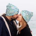 thumbnail image 5 of Pofeuu Butterflies Print Beanie Hat for Men Women Knit Winter Hat Warm Cuffed Skull Beanie Slouchy Soft Unisex, 5 of 6
