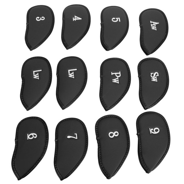 12Pcs Iron Covers Set With Numbers Soft Protective Head Cover Protective Headcover For Court Exercise