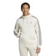 thumbnail image 1 of Sudadera con capucha adidas Essentials de forro polar con 3 rayas de alúmina para hombre, 1 of 4