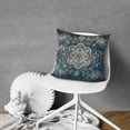 thumbnail image 6 of Ethnic Design Boho Decorative Linen Blue Carpet Pattern Throw Pillow Covers 18 X 18 Inch, Set Of 4, Linen Study Sofa Cushion Cover Indoor Living Room Home Decor, 6 of 6