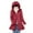 Wine, variant on Sevevn Women's Down Jacket Lightweight Removable Hood Lightweight Down Jacket Mid-length Lightweight Slim Large Size Thin Jacket Gift for Girls