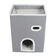 thumbnail image 1 of Maison pour Chat Pliable 3 Couches Multifonction pour l'Hiver, 1 of 7