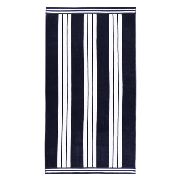 Toalla Superior Cabana, algodón azul, 86 x 163 cm, sobredimensionada