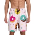 thumbnail image 1 of Balery Donut Pantalones cortos de pijama de punto de algodón para hombre con cinturilla y bolsillos-X-Large, 1 of 6