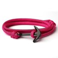 thumbnail image 1 of Pulsera de ancla negra de alta calidad con dije de cadena de cuerda de supervivencia L--12-Código de modelo 8654 12, 1 of 4