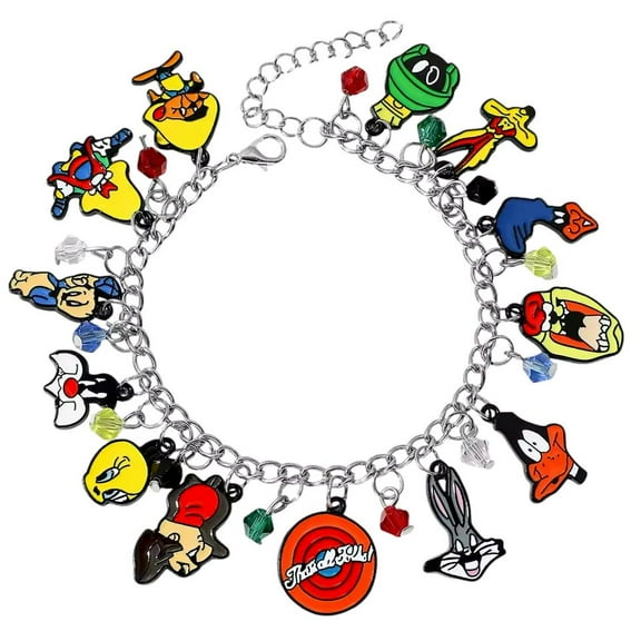 Looney Tunes Characters and Themed Charms Charm Bracelet