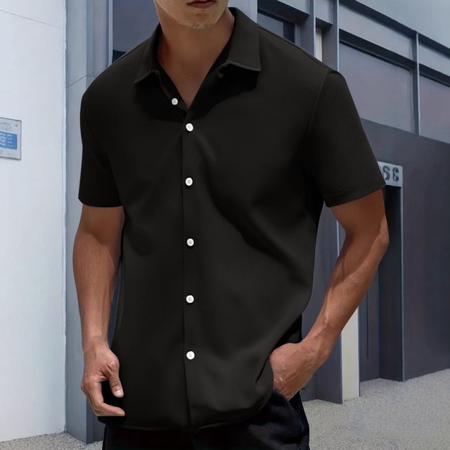 pstuiky camisetas de hombre, Camiseta deportiva de manga corta con cuello en V para hombre, informal, de color liso, para correr ropa de hombre m