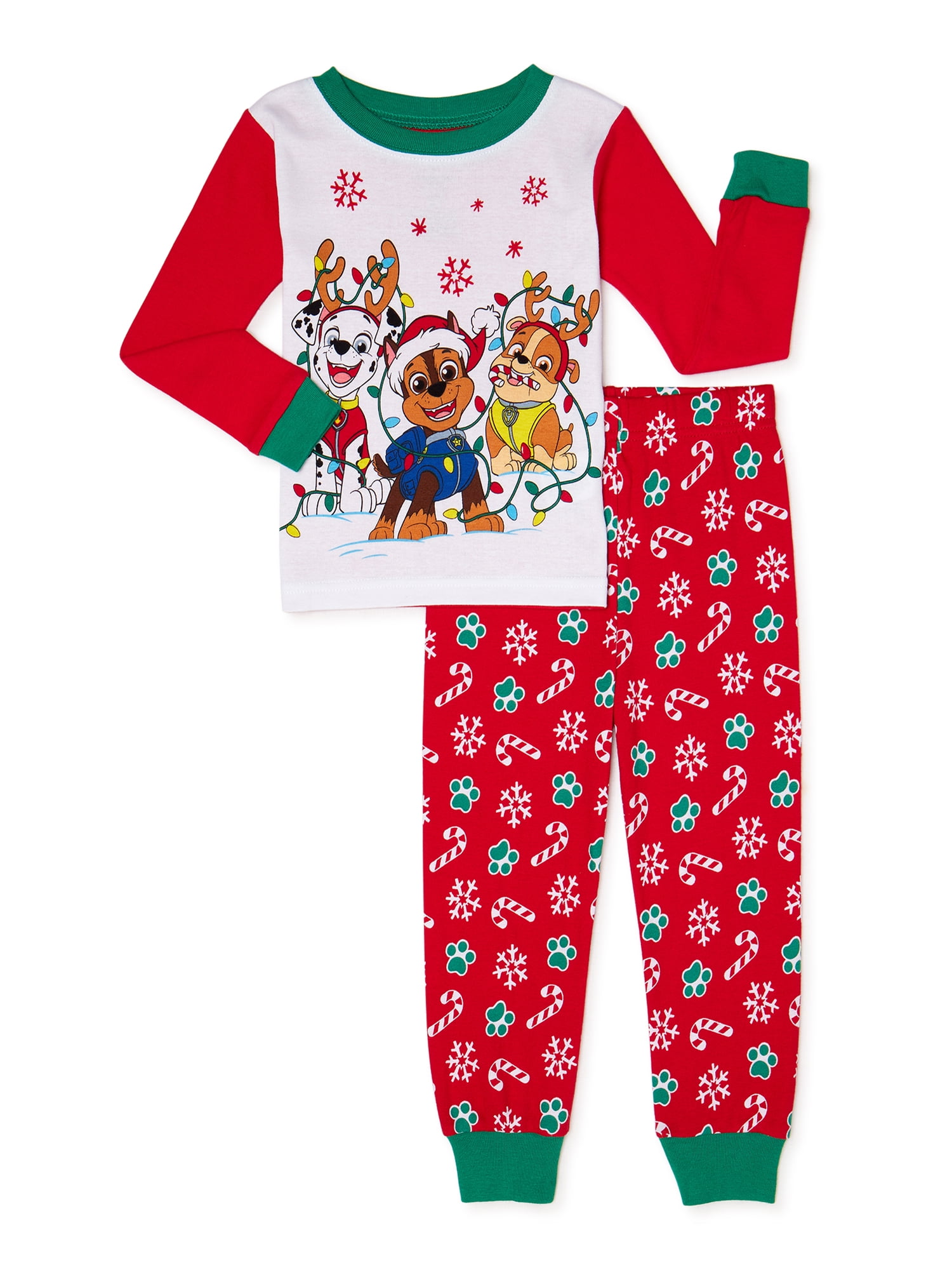 Paw Toddler Boys Christmas Pajamas, Walmart.com