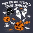 thumbnail image 2 of Women's Star Wars Halloween Not the Treats  Graphic Tee Navy Blue X Large, 2 of 4