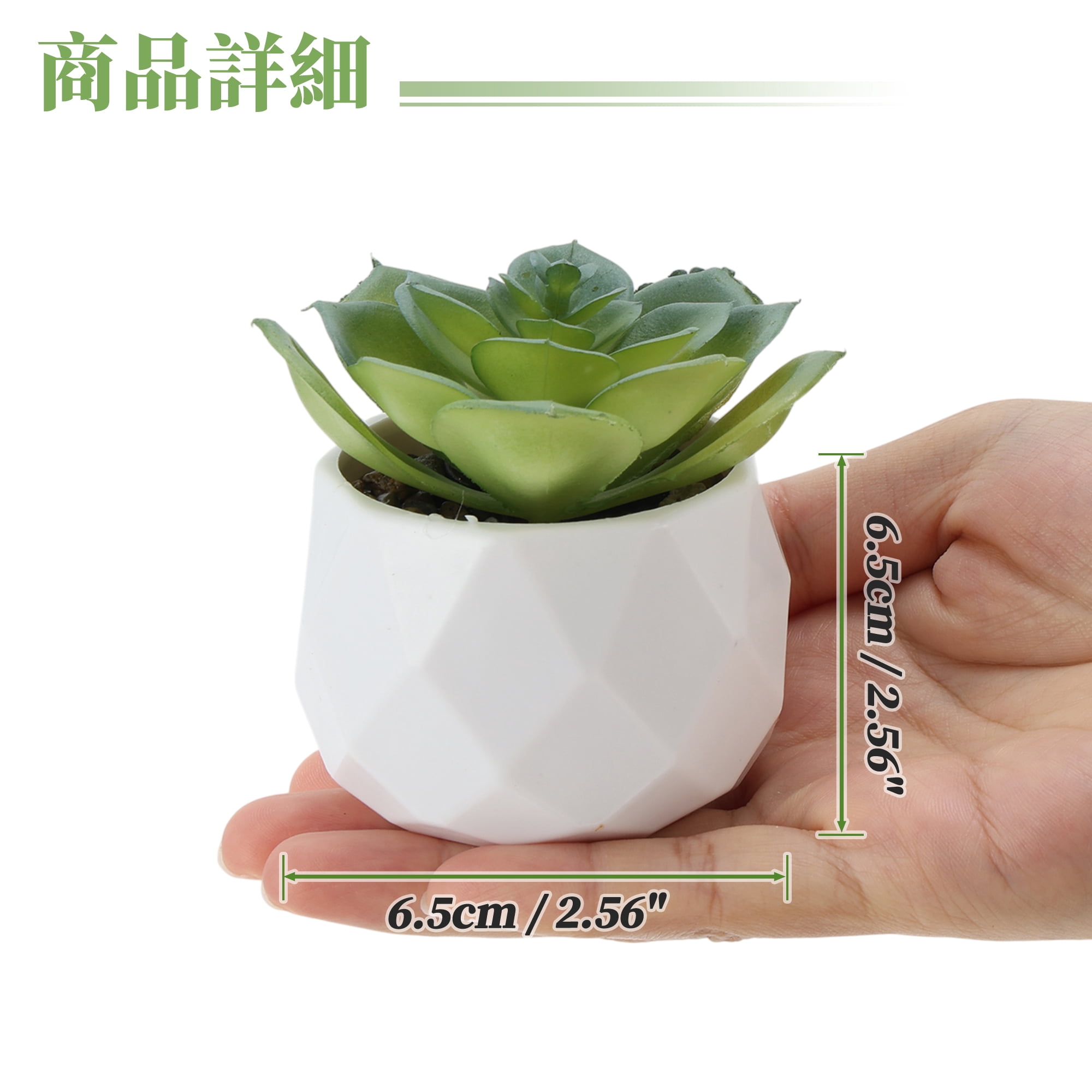 Unique Bargains Fake Succulent Plant Office Desk Decor Accessories Plant Type 6