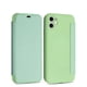 thumbnail image 3 of Funda de silicona líquida con tapa de cuero para iPhone 16 Pro Max 14 12 13 11 15 X XR XS Plus SE2022 Funda protectora de lentes con tapa tipo libro, 3 of 5