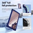 thumbnail image 2 of Tough Shield Snap-on Transparent Case for Samsung Galaxy S23 Ultra - Blue, 2 of 11