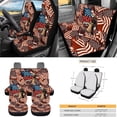 thumbnail image 3 of Yuyamidu 250 Years American Flag Car Seat Cover Set with Steering Wheel Cover Seat Belt Covers Trash Can Air Vent Pocket Rear View Mirror Cover Cup Coasters Key Chain 15 PCS Car Accessories, 3 of 7