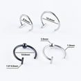 thumbnail image 4 of Lip Ring No Piercing Stainless Steel Decorative Fake Nose Ring Faux Lip Hoop, 4 of 10
