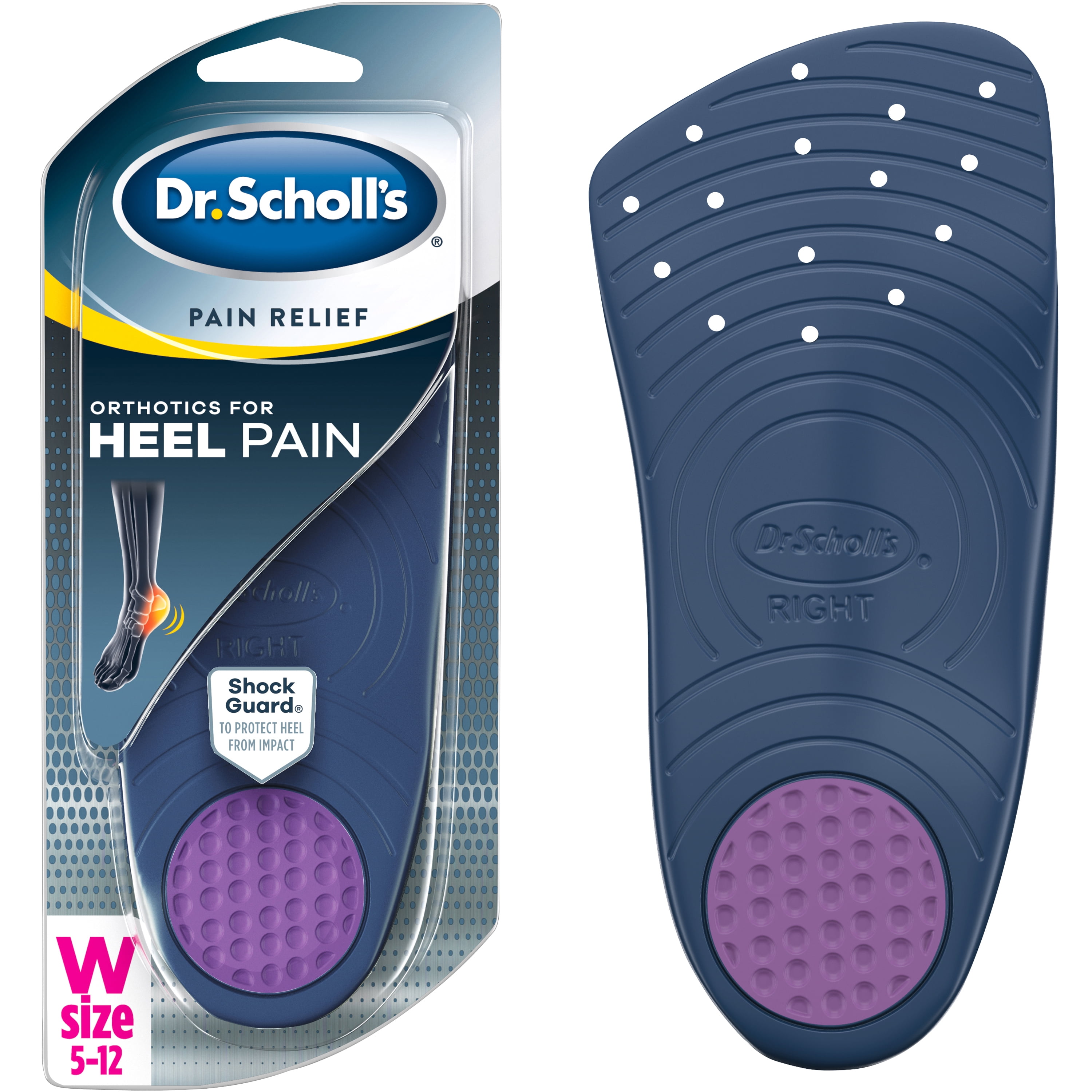 Dr. Scholl’s Heel Pain Relief Orthotic Inserts for Women (5-12) Insoles ...