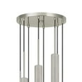 thumbnail image 2 of Hexagonal Metal Frame 8 LED Light Pendant with Glass Diffuser, Gray- Saltoro Sherpi, 2 of 5