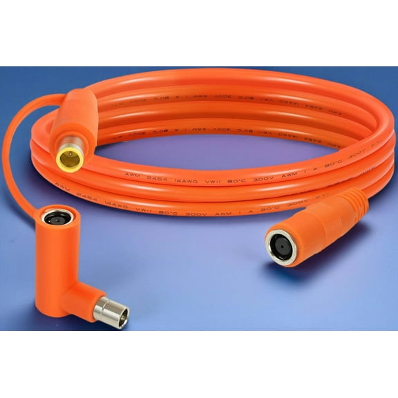 8mm DC7909 Extension Cable 6FT – DC7909 Male to Female  Cable with DC8020 Adapter, 14AWG Tinned Copper Wire, Waterproof