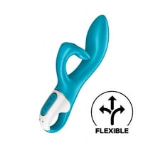 Satisfyer Embrace Me Rabbit Vibrator - G-Spot and Clitoris Stimulation, Vibrating Dildo, Nubbed Clit Stimulator, Adult Sex Toy for Women - Waterproof, Rechargeable (Turquoise)