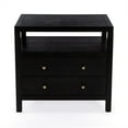 thumbnail image 3 of Butler Specialty Company Nora 2 Drawer Wood Wide Nightstand - Coffee, 3 of 8