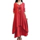 thumbnail image 1 of Nueva moda mujer Casual vestido suelto sólido manga larga Boho largo Maxi vestido MABOTO Vestido, 1 of 7