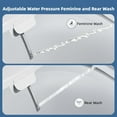 thumbnail image 5 of Bidet Toilet Seat, Soft Close Elongated Toilet Seat, Button control Feminine/Posterior Wash Switch, Knob Control Water Pressure,White Bidet Seat Attachment with Brass inlet, 5 of 8