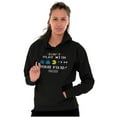 thumbnail image 3 of Retro PACMAN Dont Play With Your Food Unisex Plus Size Hoodie Brisco Brands 4X, 3 of 5