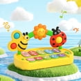thumbnail image 1 of Herunwer Piano Toy, Light Up Keyboard Musical Toy with Press Pop Bubbles, 4 Modes Piano, Detachable & Portable Toy Gift, 1 of 6