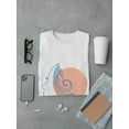 thumbnail image 3 of Blue Woman Pofile Graphic Men White T-Shirt, Male Medium, 3 of 4