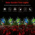 thumbnail image 2 of Outdoor Solar Flickering Tree Lights, Multi-Color Changing Solar Garden Lights LED Stake Christmas Tree Lights Flower for Garden, Patio, Yard and Decoration (2 Pack), 2 of 8