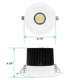 thumbnail image 4 of Luxrite 6 inch LED Recessed Lighting with J-Box, 24W, 1850 Lumens, 5 Color Selectable, Dimmable, Wet Rated, IC Rated 6 Pack, 4 of 7