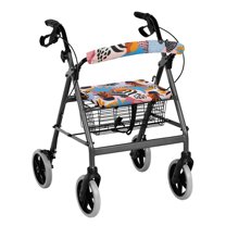 HELLHERO Easy to Clean Seat & Backrest Covers Seat and Backrest Covers Protection Covers Streets Soft for Indoor Outdoor, Abstract Art Style Plants