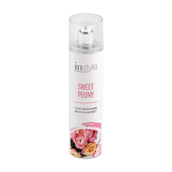Bruma corporal y capilar Instyle Fragrances con aroma a peonía dulce, 240 ml