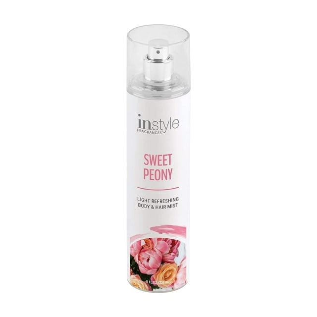 Bruma corporal y capilar Instyle Fragrances con aroma a peonía dulce, 240 ml