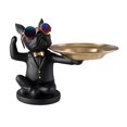 thumbnail image 1 of GUOOL Plateau de Rangement Statue Résine Nordique Luxe Sculptures Figurine Porte-Plaque Noir, 1 of 9