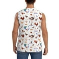 thumbnail image 4 of Uemuo Farm Birds Goose Pattern Men's Sleeveless T-Shirt,Muscle Athletic Tank Top, Moisture-wicking Quick-dry Breathable Classic Tee Top for Gym Run Outdoor Sports-Large, 4 of 8