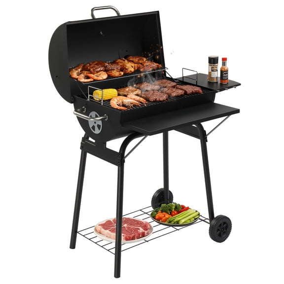 Zimtown BBQ Charcoal Grill Outdoor Barbecue Pit & Smoker for Outdoor Cooking