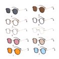 thumbnail image 3 of Jumpingount Ojos con estilo, gafas de sol redondas Retro para mujer, gafas de sol de moda para mujer, gafas de sol, gafas Steampunk, leopardo, luz Type3 NO3, 3 of 6