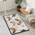 thumbnail image 3 of CURLYOOT Chicken Cocks And Hens Front Door Mat, Washable Non-Slip Door Mat, Indoor Outdoor Floor Mats Absorbent Welcome Doormat for Entrance 20" x 30", 3 of 8