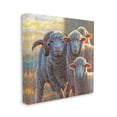 thumbnail image 3 of Sunlit Sheep Family Farm Animals Animals & Insects Painting Gallery Wrapped Canvas Print Wall Art, 3 of 7