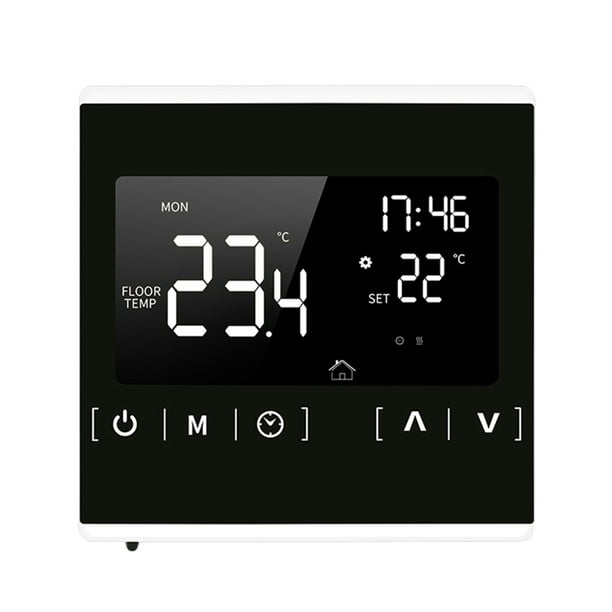 Thermorégulateur à Écran Tactile Intelligent LCD pour Système de Chauffage au Sol Électrique Programmable à Domicile AC 85- Régulateur de Température
