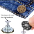 thumbnail image 3 of 40 Sets 17mm Jeans Button Kit Replacement Metal Snap Button For Denims, Jeans, Jackets With Plastic Storage Box, 4 Styles, 3 of 5