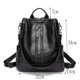 thumbnail image 2 of Mochila de mujer Cartera de cuero Mochila de viaje antirrobo Bolso de hombro de moda, 2 of 5