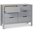 thumbnail image 4 of Carter's By DaVinci Colby 6-Drawer Double Dresser in Gray, 4 of 7